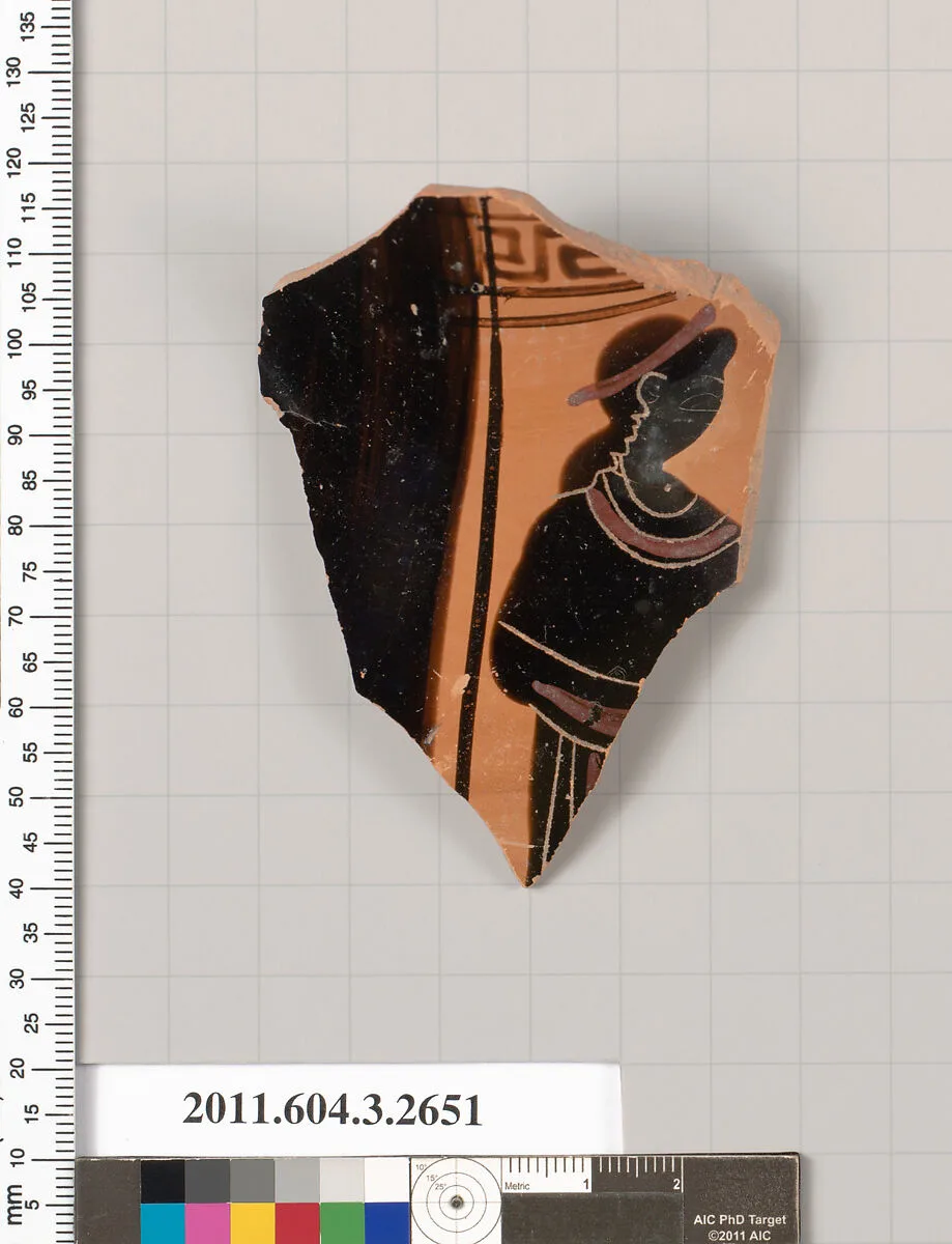 Terracotta fragment of an olpe (jug) — Unknown