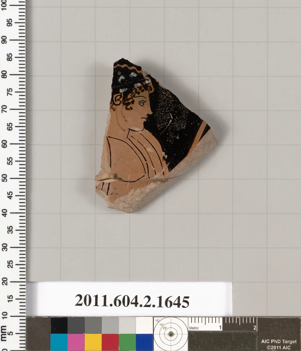 Terracotta fragment of a skyphos (deep drinking cup) — Unknown