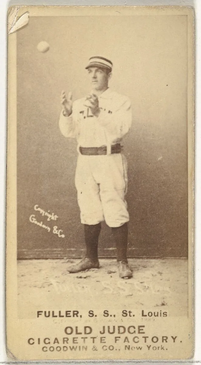 William Benjamin "Shorty" Fuller, Shortstop, St. Louis Browns, from the Old Judge series (N172) for Old Judge Cigarettes — Goodwin & Company