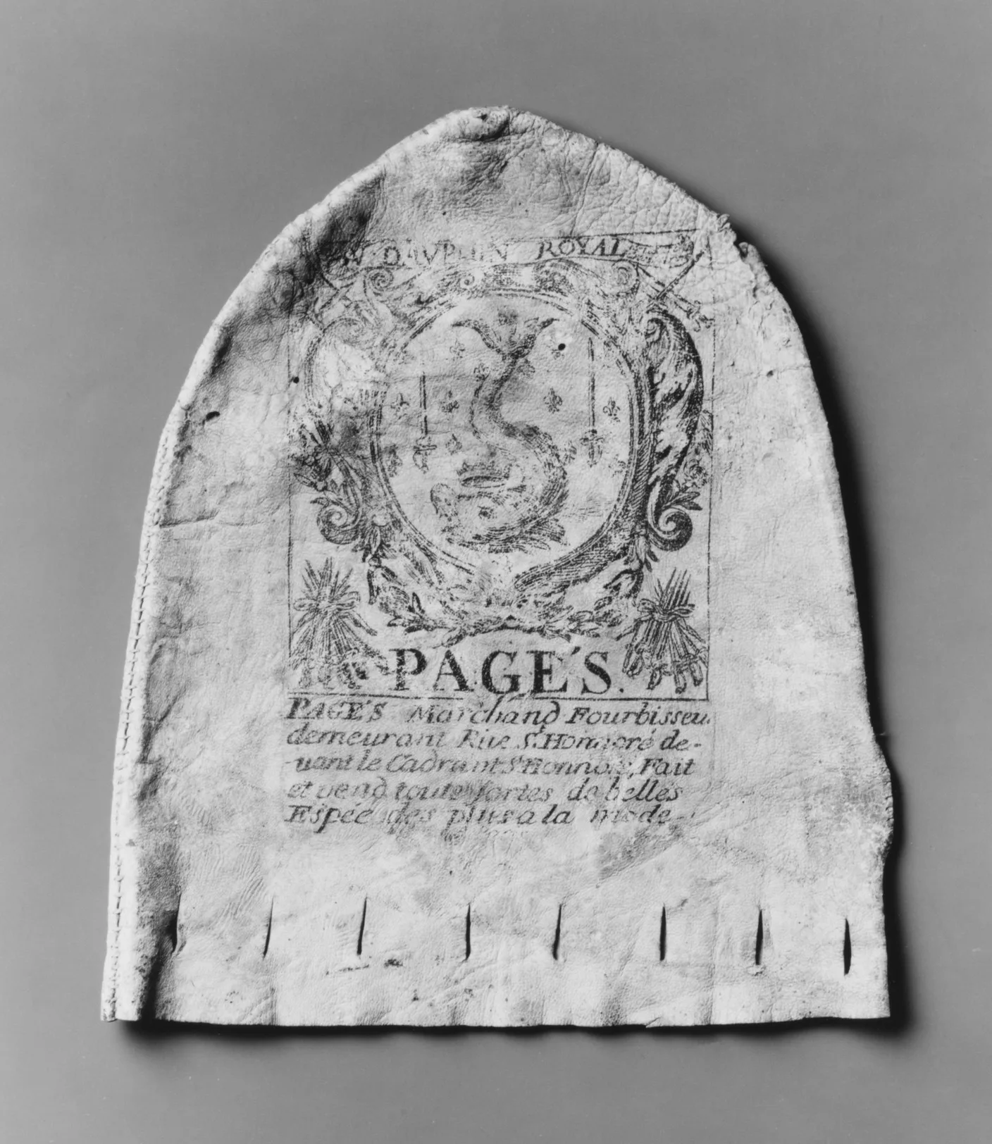 Cover for a Smallsword Hilt — Guillaume Pagés