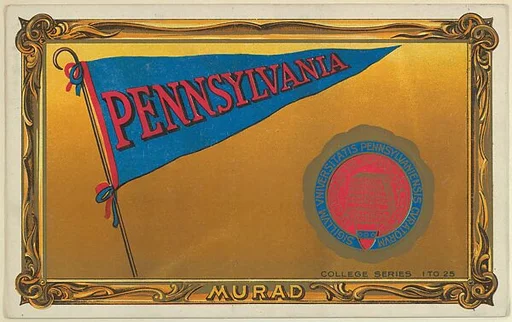 University of Pennsylvania, version one, part of the College Series cabinet cards (T6)