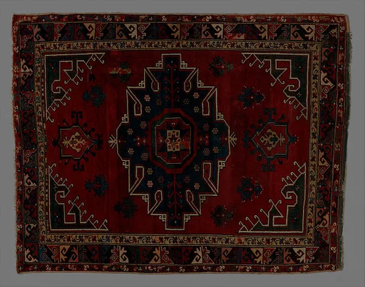 Tribal Carpet with Medallion Design