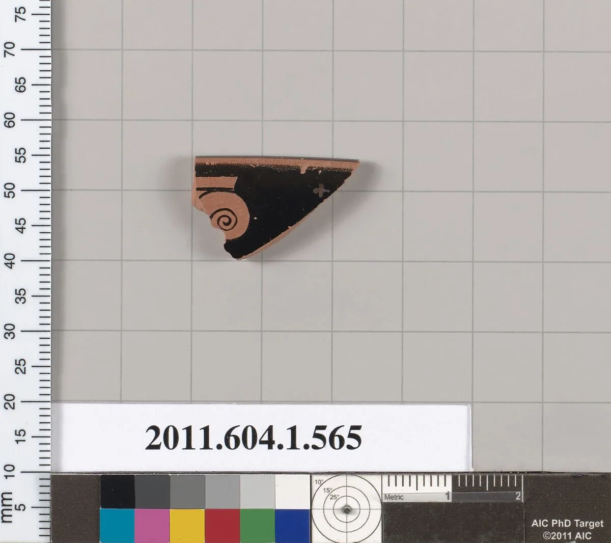 Terracotta rim fragment of a kylix (drinking cup) — Unknown