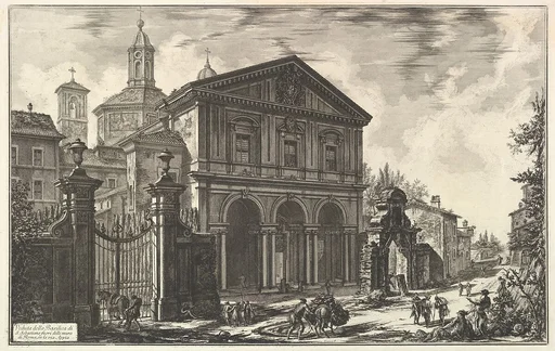 View of the Basilica of San Sebastiano fuori delle mura [St. Sebastian outside the Walls] on the Appian Way, from Vedute di Roma (Roman Views)