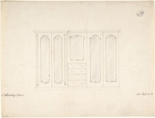 Design for Armoire with Mirrors