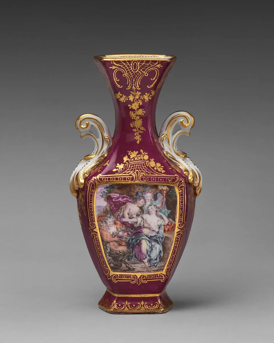 Vase (one of a pair) — Chelsea Porcelain Manufactory