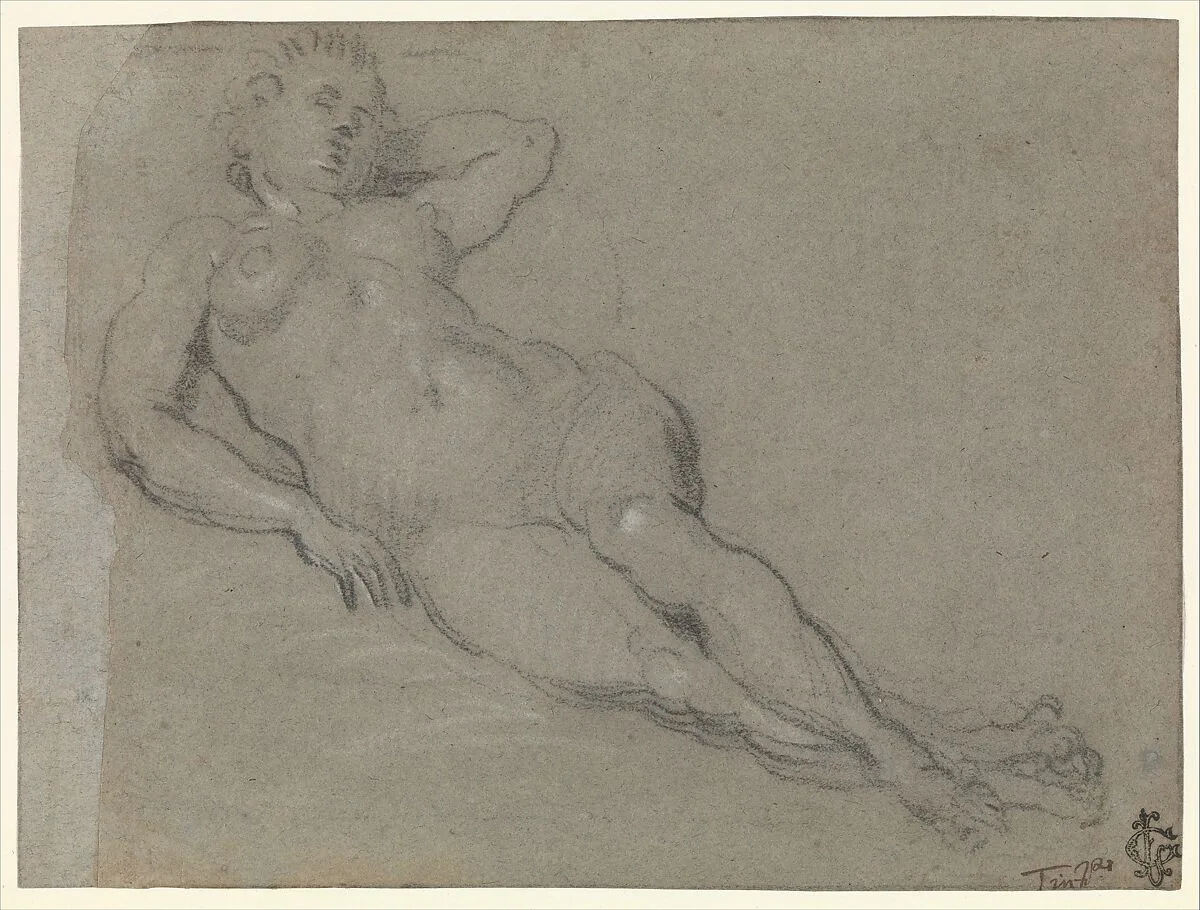 Reclining Female Nude — Domenico Tintoretto