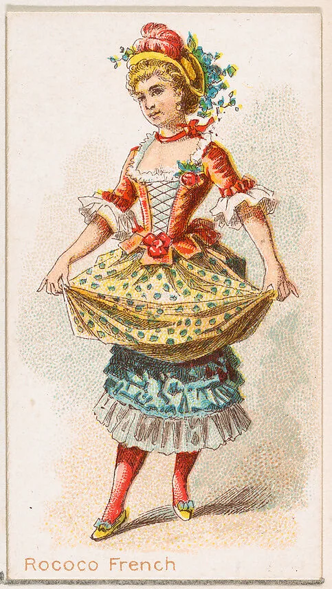 Rococo French Dancer, from the Dancing Women series (N186) issued by Wm. S. Kimball & Co. — William S. Kimball & Company