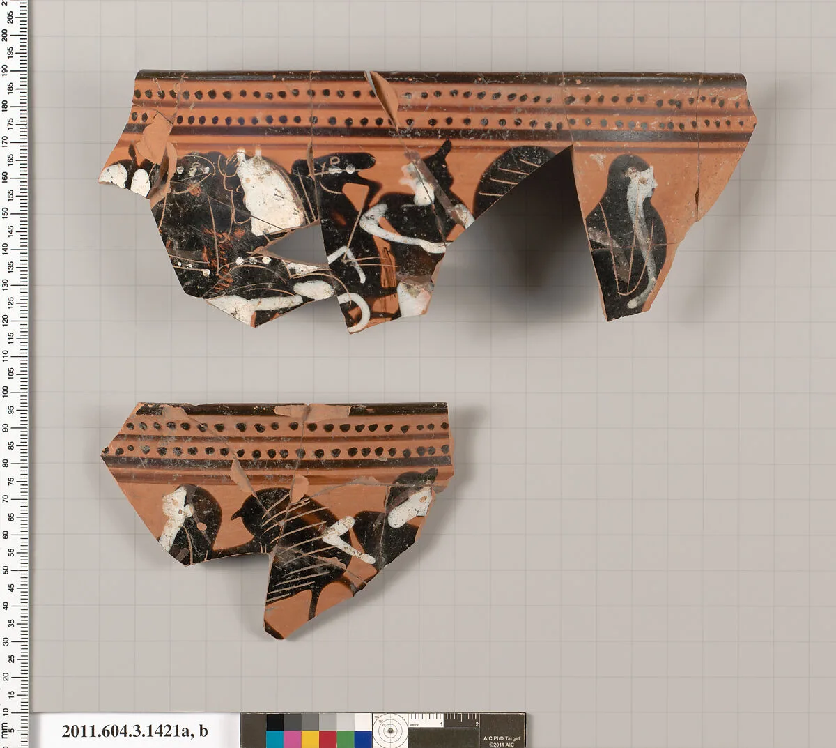 Terracotta rim fragments of a skyphos (deep drinking cup) — Unknown