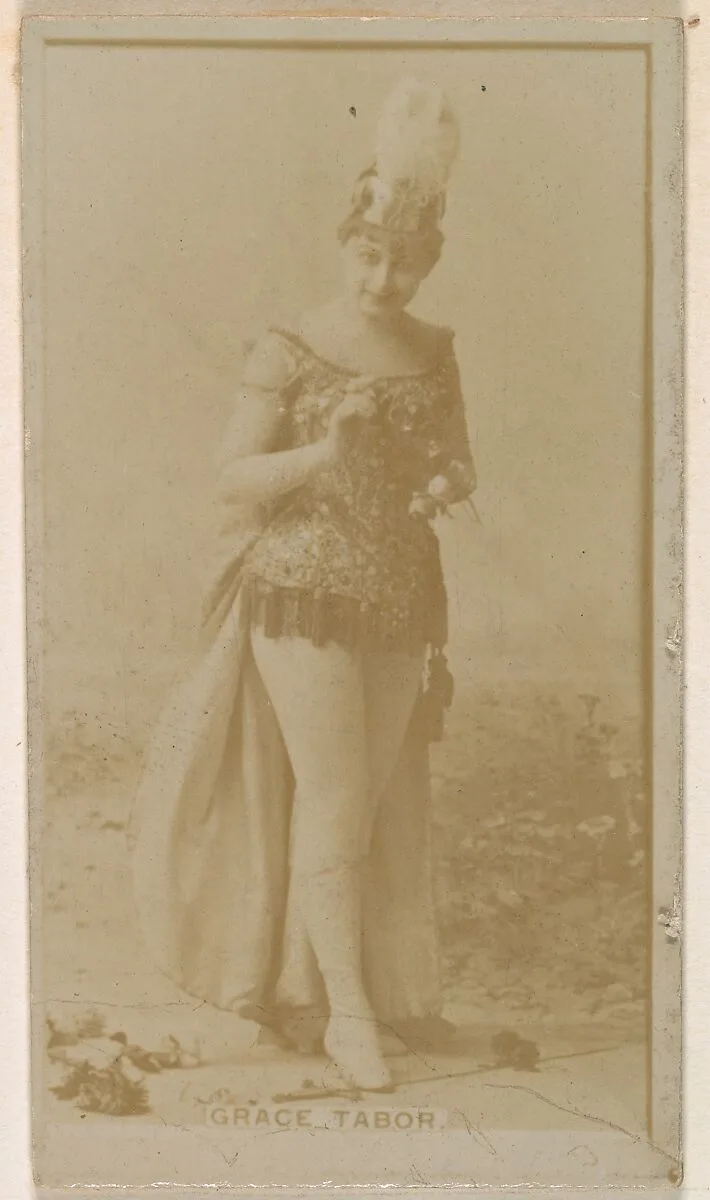 Grace Tabor, from the Actresses series (N245) issued by Kinney Brothers to promote Sweet Caporal Cigarettes — Kinney Brothers Tobacco Company