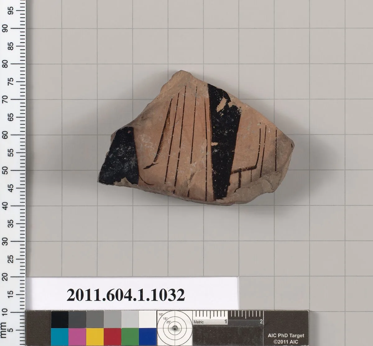 Terracotta fragment of a kylix (drinking cup) — Unknown
