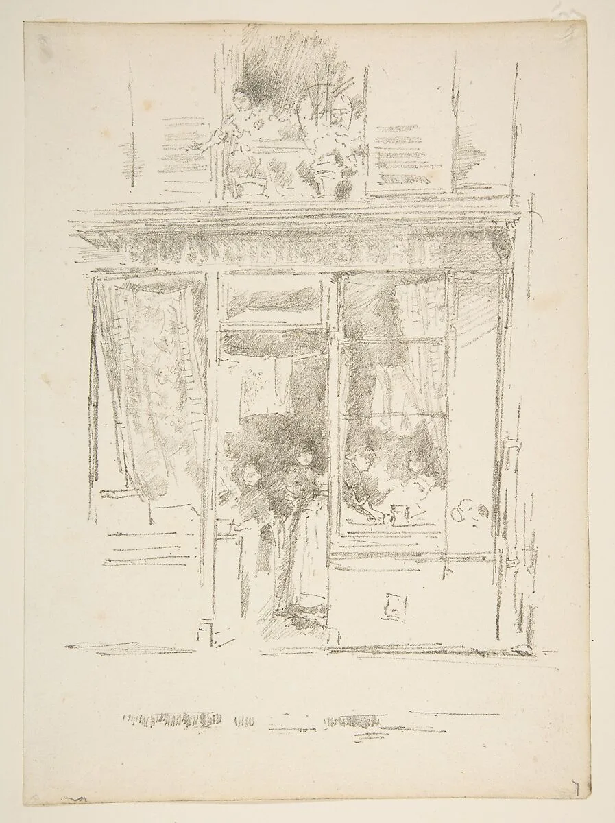 The Laundress: "La Blanchisseuse de la Place Dauphine" — James McNeill Whistler