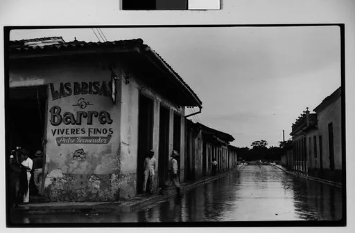 [Street Scene in Front of Restaurant "Las Brisas Barra", Havana]