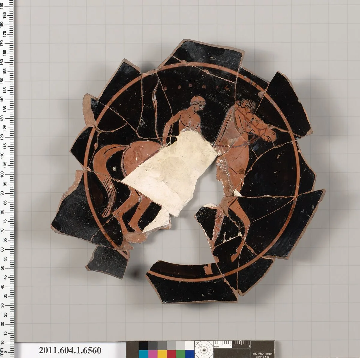 Terracotta fragment of a kylix (drinking cup) — Unknown