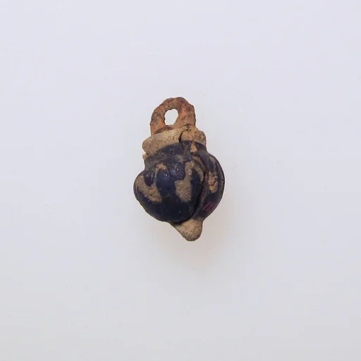 Glass pendant in the form of a jar