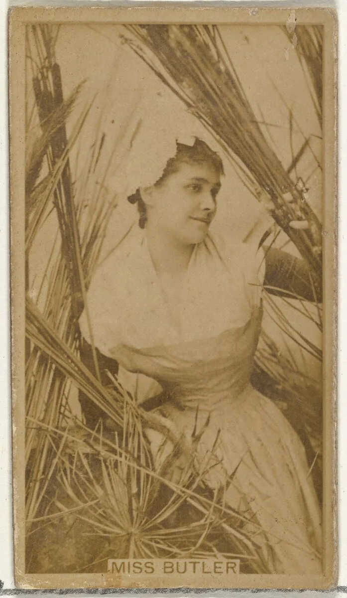 Miss Butler, from the Actors and Actresses series (N145-8) issued by Duke Sons & Co. to promote Duke Cigarettes — American Tobacco Company|W. Duke, Sons & Co.