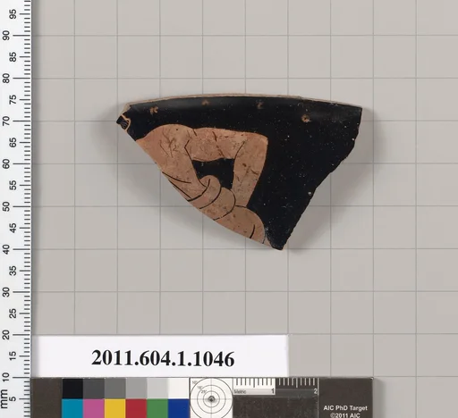 Terracotta fragment of a kylix (drinking cup)