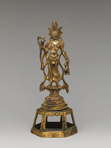 唐 鎏金青銅觀音菩薩像|Bodhisattva Avalokiteshvara (Guanyin)