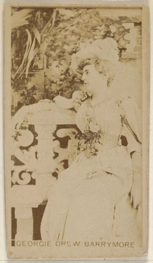 Georgie Drew Barrymore, from the Actors and Actresses series (N45, Type 8) for Virginia Brights Cigarettes