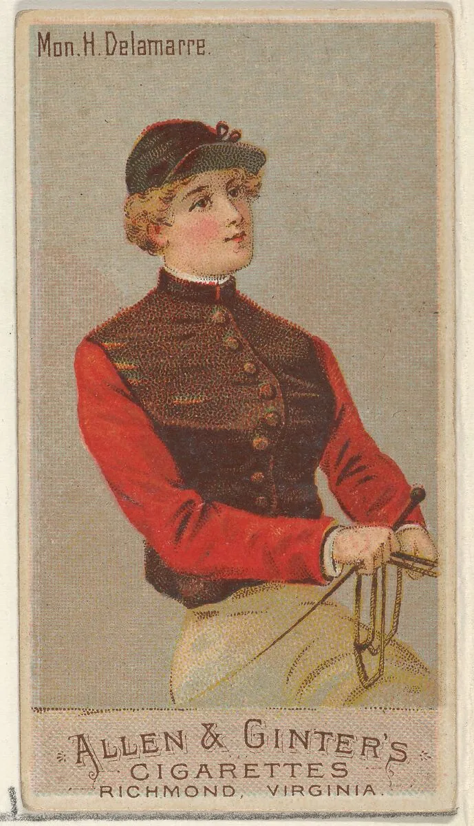 Mon. H. Delamarre, from the Racing Colors of the World series (N22a) for Allen & Ginter Cigarettes — Allen & Ginter