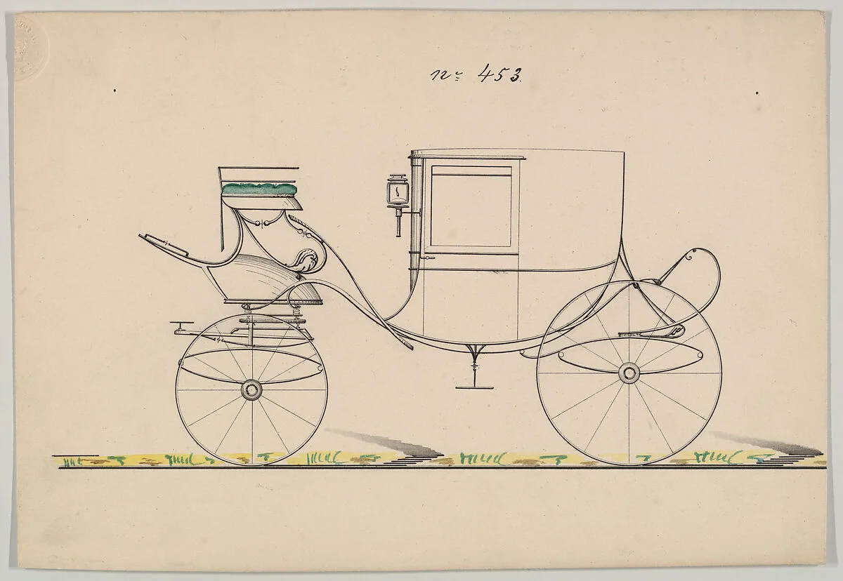 Design for Coupe D'Orsay, no. 543 ("Coupé D'Orsay on C Springs") — Brewster & Co.