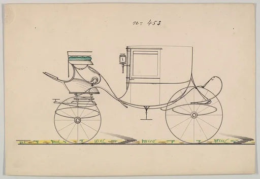 Design for Coupe D'Orsay, no. 543 ("Coupé D'Orsay on C Springs")
