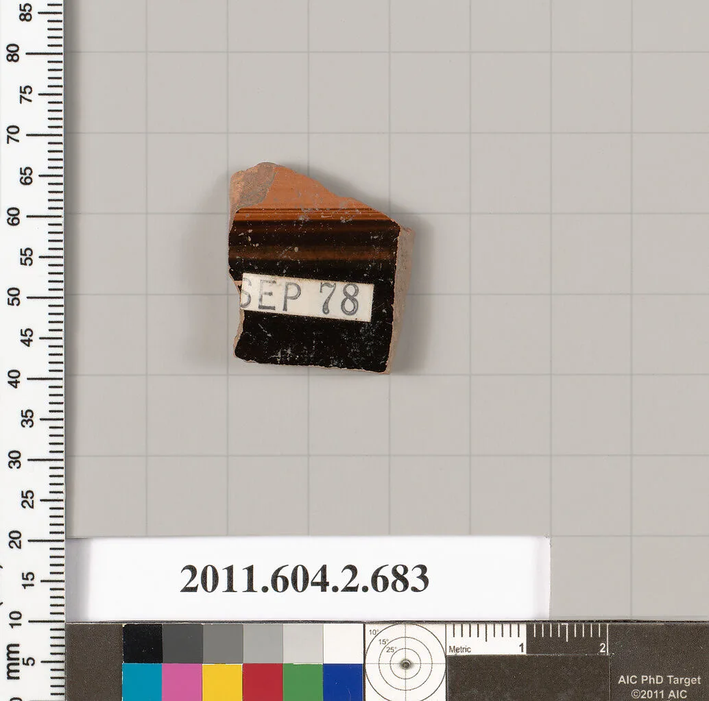 Terracotta fragment of a column-krater (bowl for mixing wine and water) — Unknown