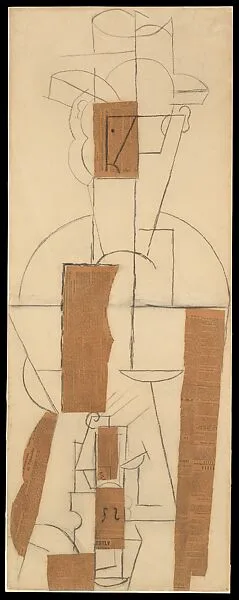 Man with a Hat and a Violin — Pablo Picasso