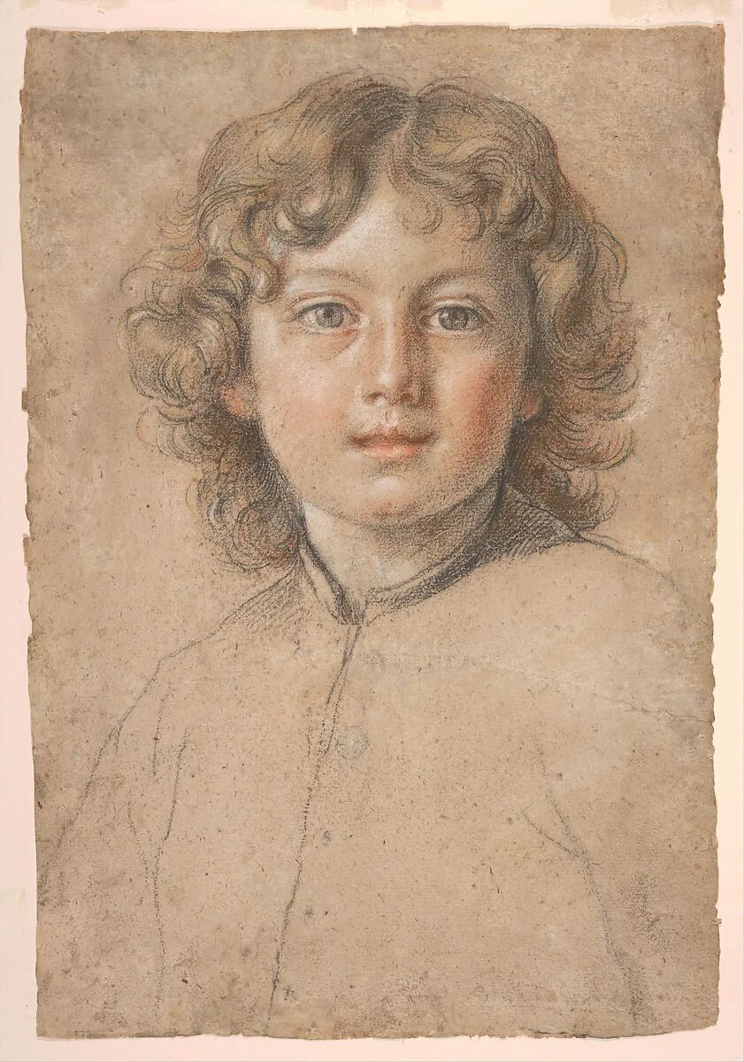 Head of a Young Boy — Carlo Maratti|Anonymous, Italian