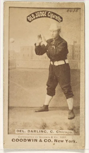 Dell Darling, Catcher, Chicago, from the Old Judge series (N172) for Old Judge Cigarettes