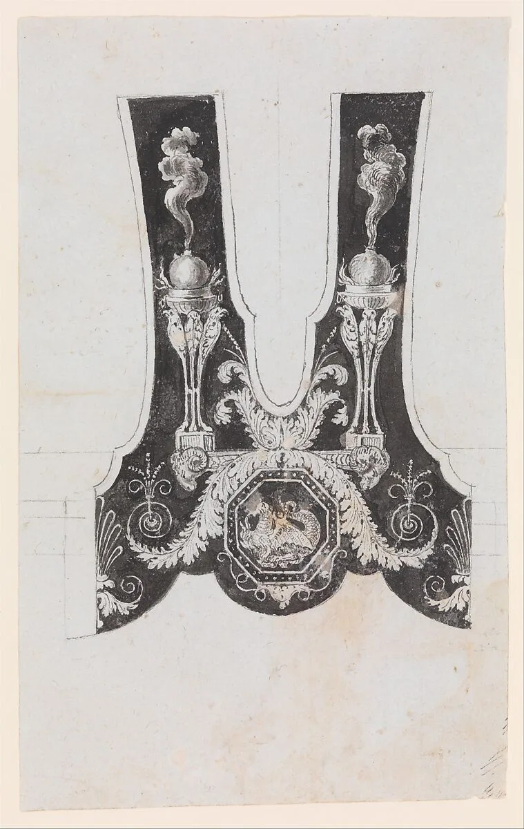 Design for the Decoration of the Surround of the Barrel Tang of a Firearm — Nicolas Noël Boutet