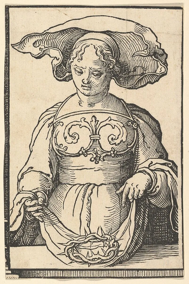 Delphic Sibyl, from the series of Sibyls — Lucas van Leyden
