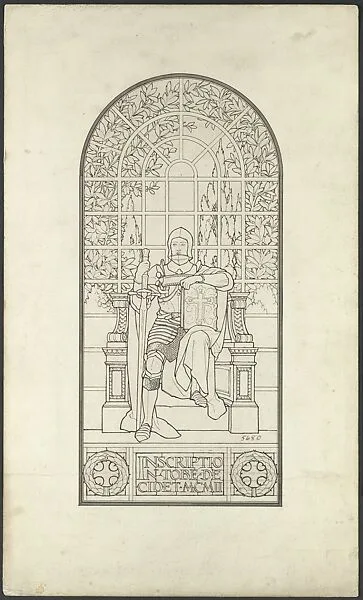 Design for a window — Louis C. Tiffany|Tiffany Studios