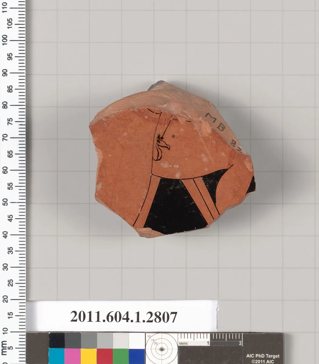 Terracotta fragment of a kylix (drinking cup) — Unknown