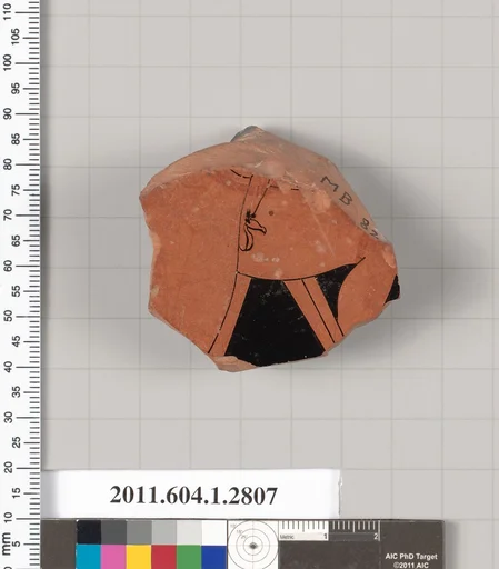 Terracotta fragment of a kylix (drinking cup)