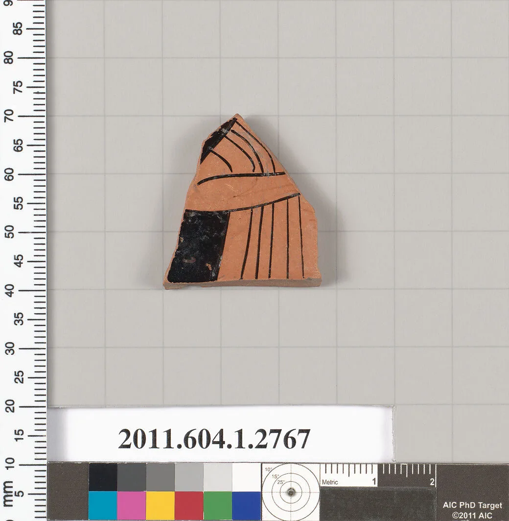 Terracotta fragment of a kylix (drinking cup) — Unknown