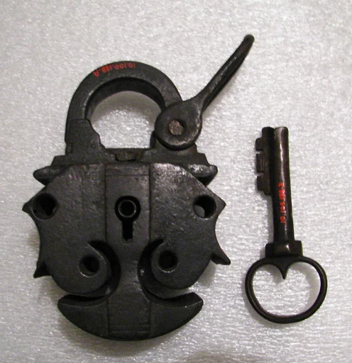 Padlock with key