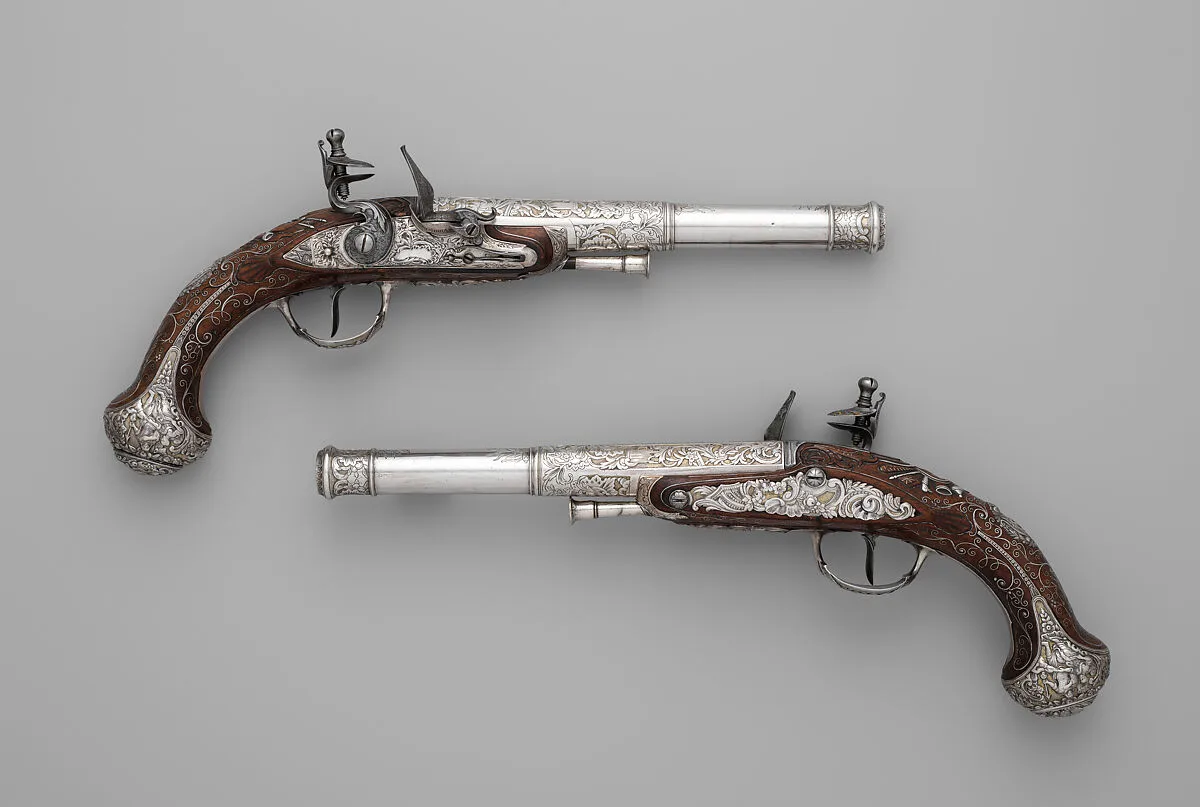 Pair of Flintlock Pistols — Claude Martin
