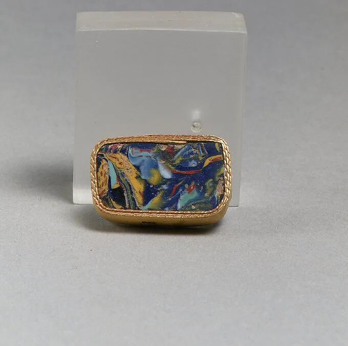 Glass mosaic fragment — Unknown