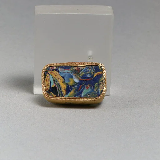 Glass mosaic fragment