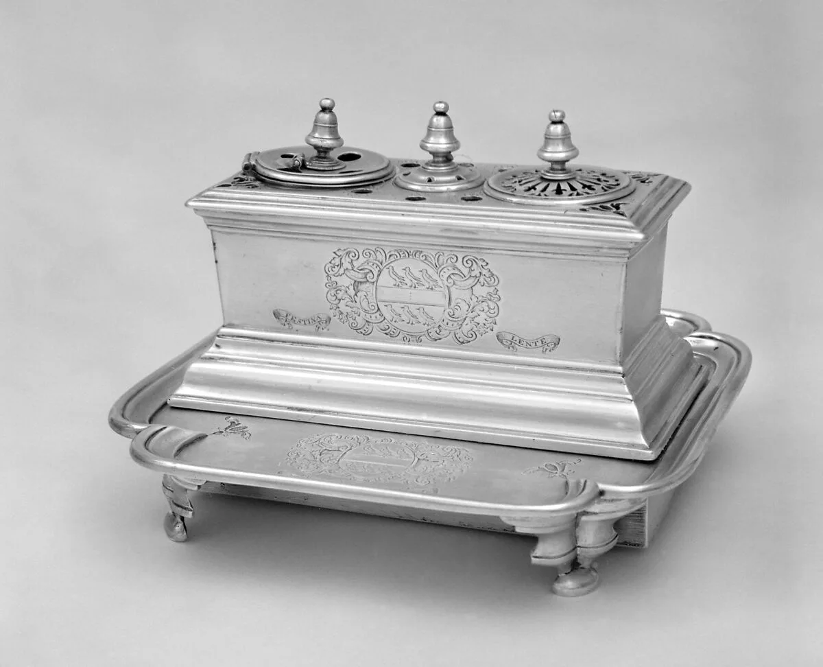 Inkstand on a tray — Samuel Lee