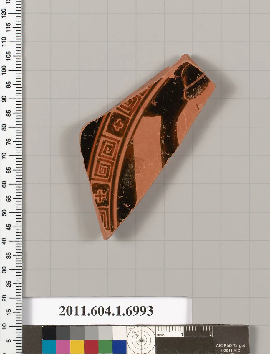 Terracotta fragment of a kylix (drinking cup) — Unknown