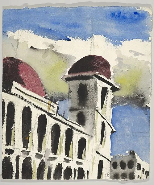 Old City Havana Cuba 1946 — Emilio Sanchez