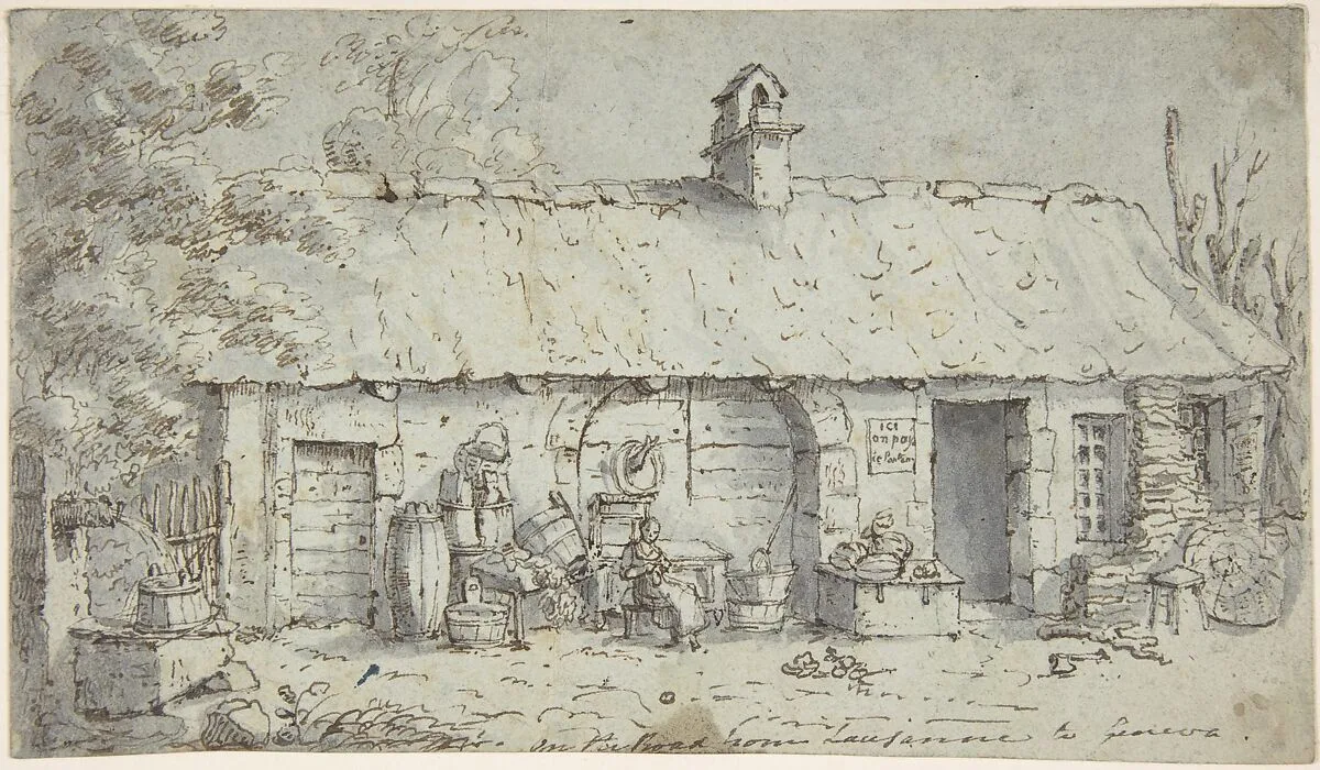 Cottage on the Road from Lausanne to Geneva — Joseph Farington