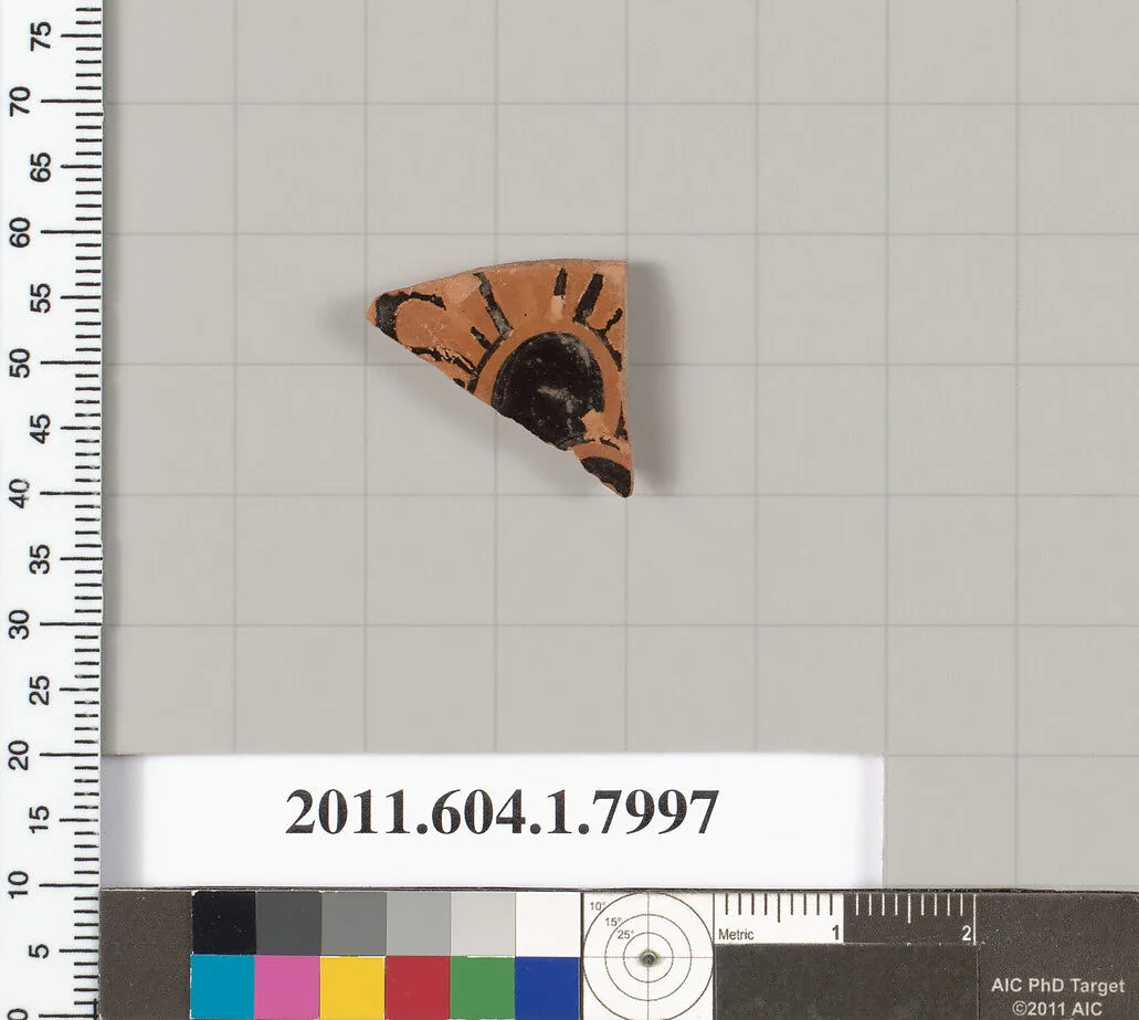 Terracotta fragment of a kylix (drinking cup) — Unknown