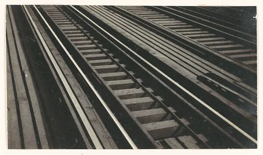 [Elevated Train Tracks on Brooklyn Bridge, New York City]