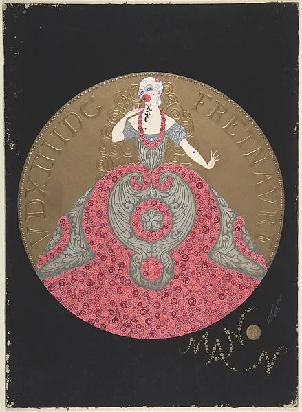 Costume Design for "Manon," Chicago Opera Company, 1922 — Erté (Romain de Tirtoff)