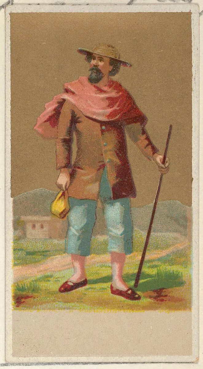 Peru, from the Natives in Costume series (N16), Teofani Issue, for Allen & Ginter Cigarettes Brands — Allen & Ginter|Teofani & Company