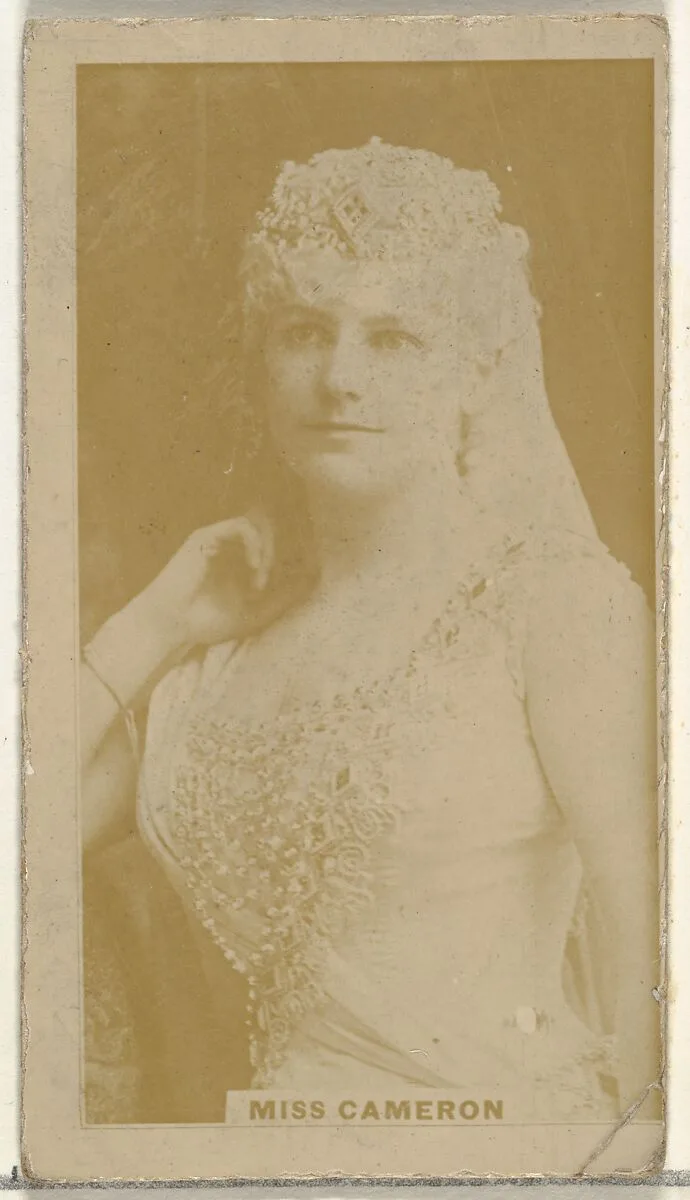 Miss Cameron, from the Actors and Actresses series (N145-8) issued by Duke Sons & Co. to promote Duke Cigarettes — W. Duke, Sons & Co.|American Tobacco Company