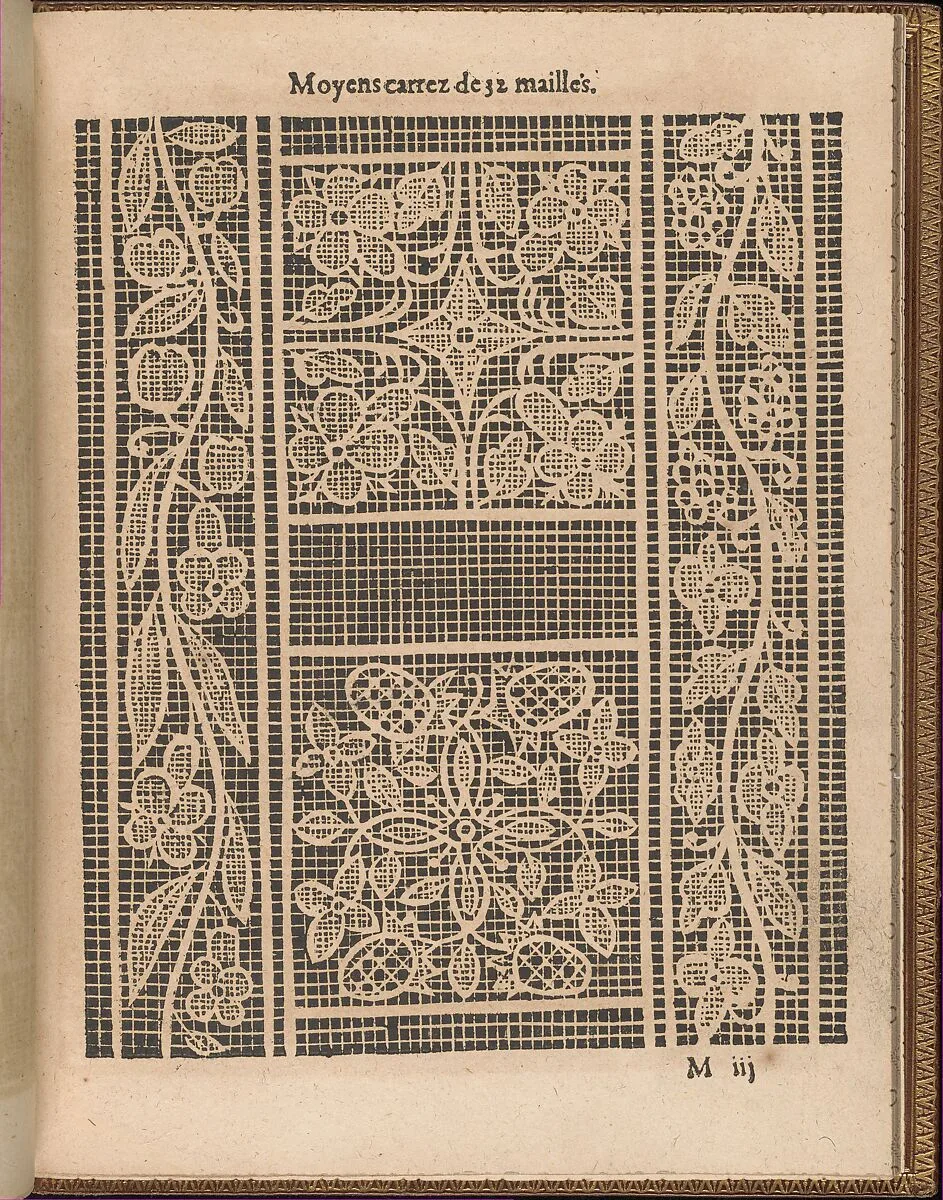 La Pratique de l'Aiguille, page 46 (recto) — Matthias Mignerak|Pierre Firens|Marie de Medici|Jean Le Clerc